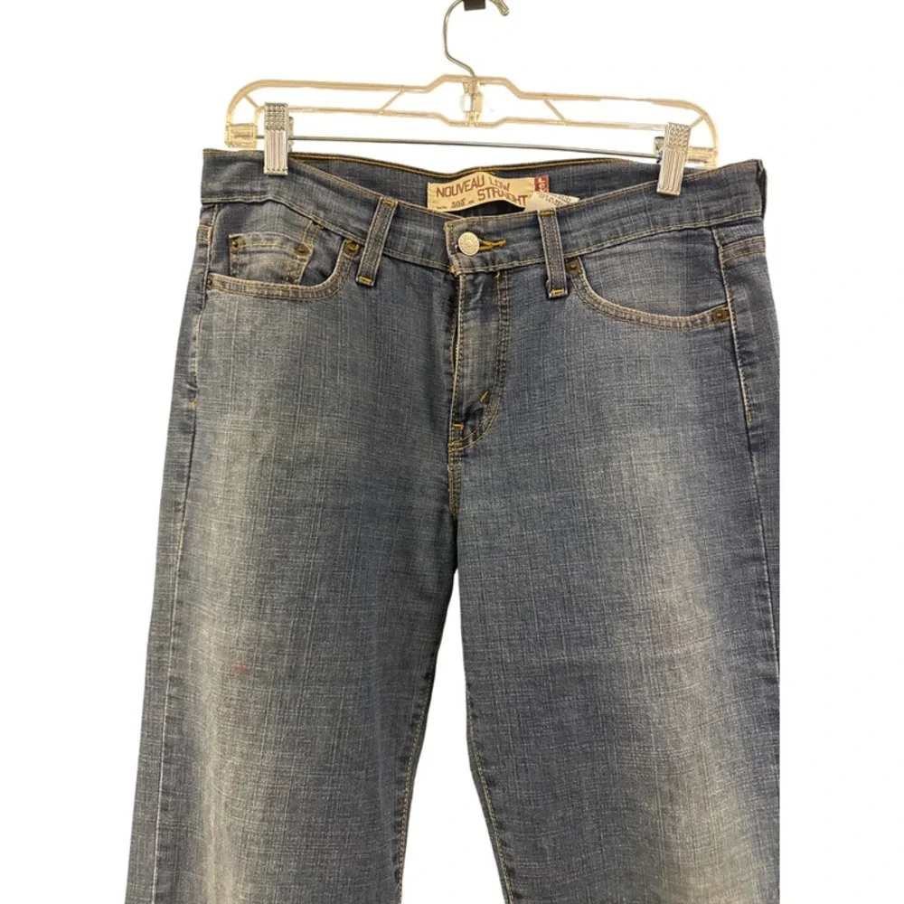 Levi's Nouveau‎ Low Straight 505 Jeans Men's Size 8M Stretch Denim Blue